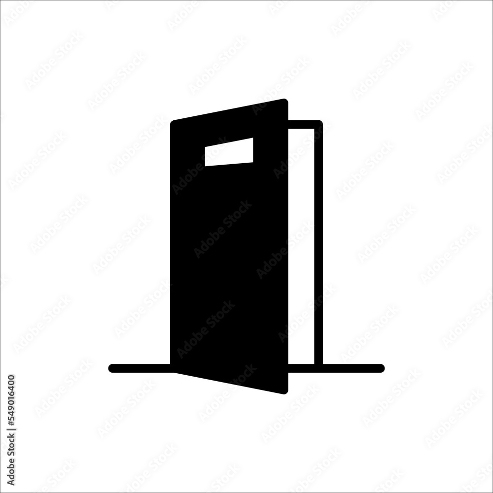Door Icon Vector Logo Design Template