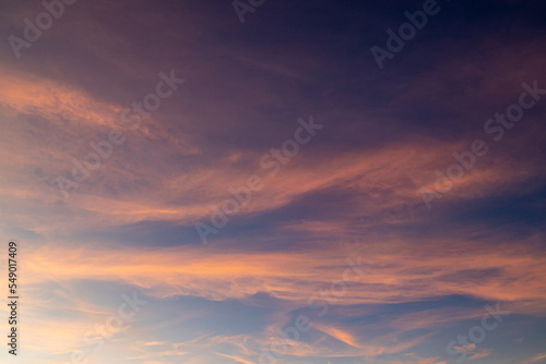  Sunset with clouds on the mountains.The sunset gives pass through the clouds late evening. Ray of the sunset with sky background. Beautiful sun beam pass through the cloud. Beautiful sky. © Darunrat