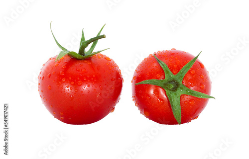Ripe tomatoes on transparent with PNG