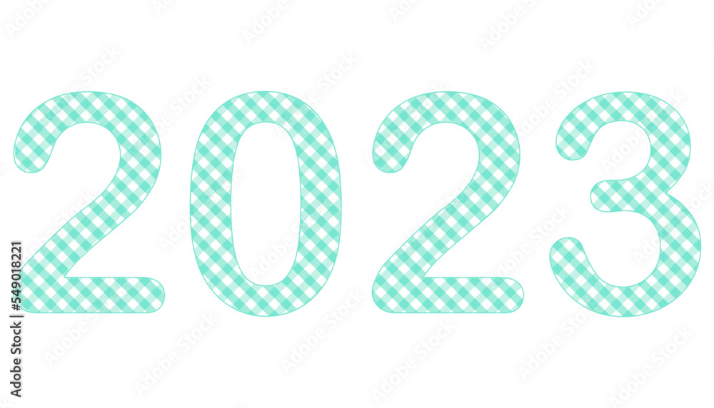 A set of number 2023, the year of the lord’s with scottish pattern inside the number. Concept about anniversaries, yearly, celebrating and etc. A set of number 2023, the year of the lord’s with scottish pattern inside the number. Concept about anniversaries, yearly, celebrating and etc.
