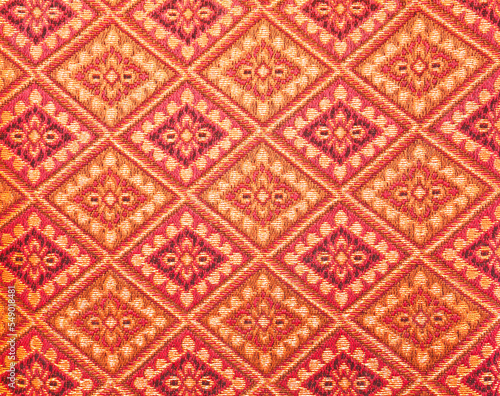 Thai fabric pattern wallpaper © scenery1