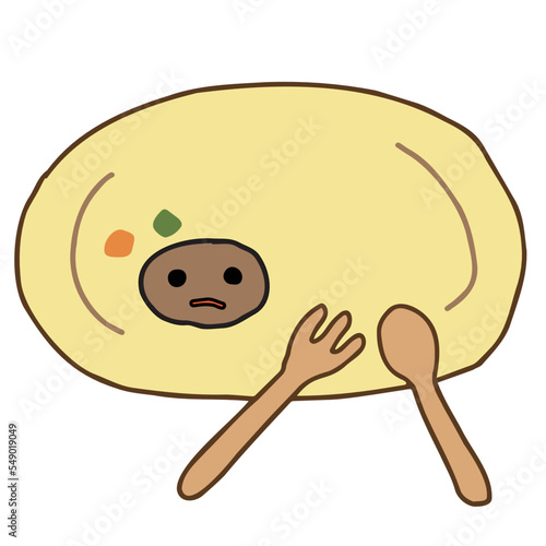 皿の上に食べ残されたハンバーグ