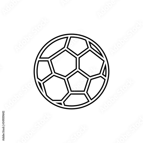 Football icon vector logo design template