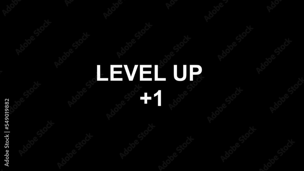 Level up plus one glitch effect 4k video or footage with text loading interference vintage transition loop Level up plus one glitch effect 4k video or footage with text loading interference vintage transition loop