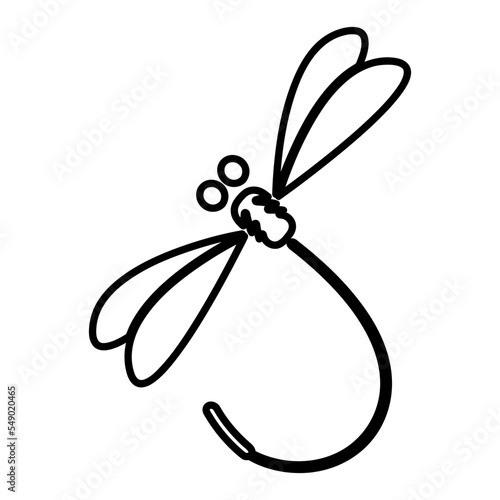 dragonfly logo vector