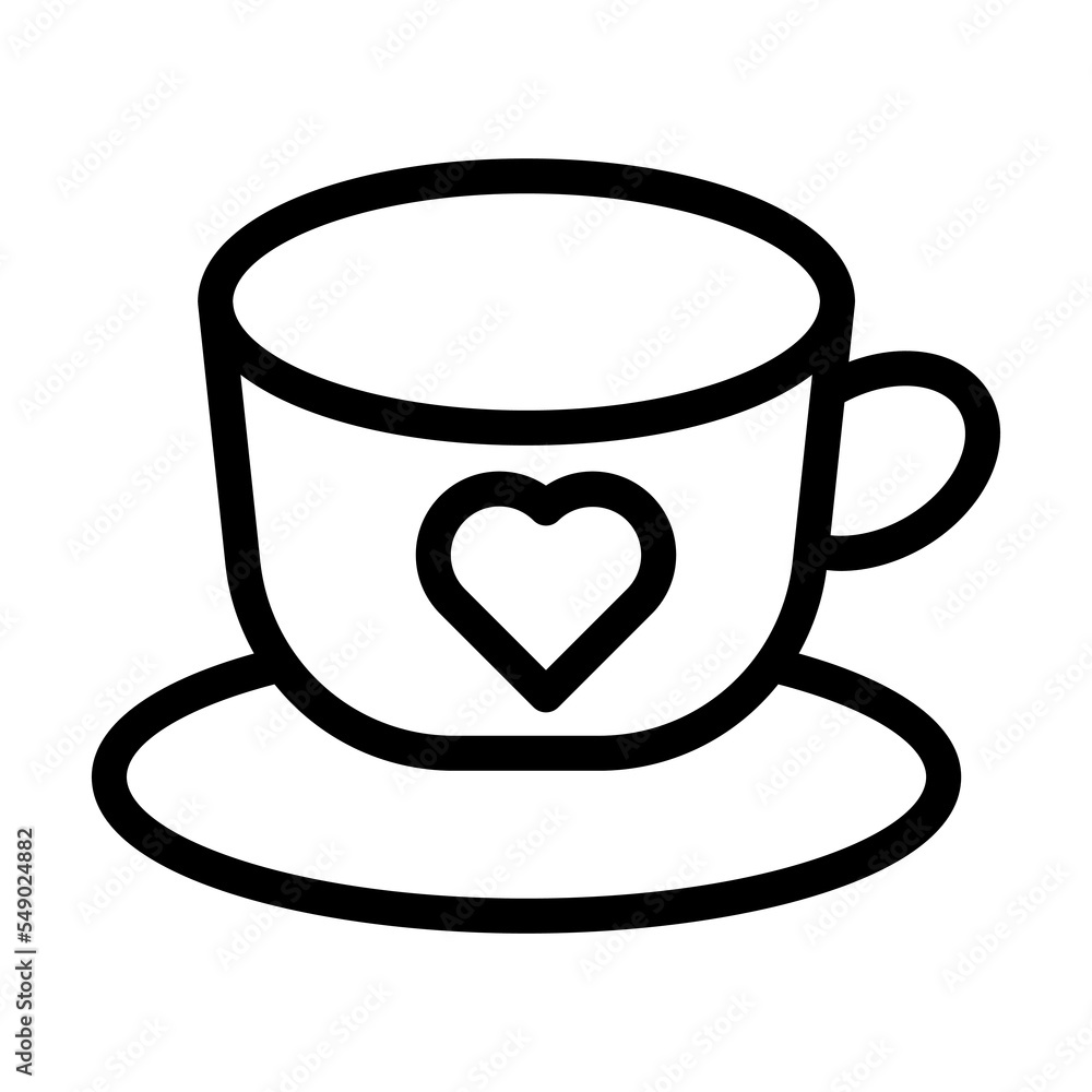 coffee line icon illustration vector graphic