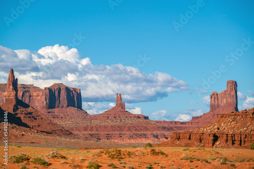 Sandstone cliffs in Monument Valley Navajo Tribal Park  USA.