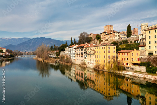 Fotobehang Bassano del Grappa Brenta river