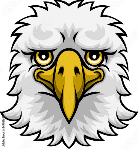 Wallpaper Mural Eagle Mascot Cute Happy Cartoon Character Torontodigital.ca
