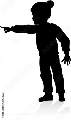 Silhouette Child Kid In Chr...