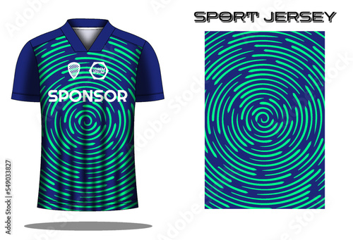 Soccer jersey sport shirt design template