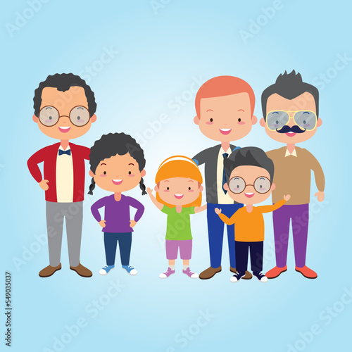 family with children