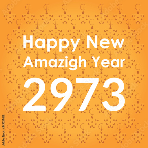 Happy New Amazigh Year Concept Design. Vector Illustration.