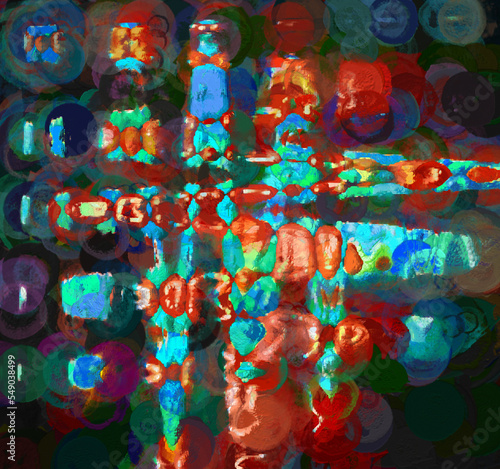 Abstract Creative Background Digital rendering