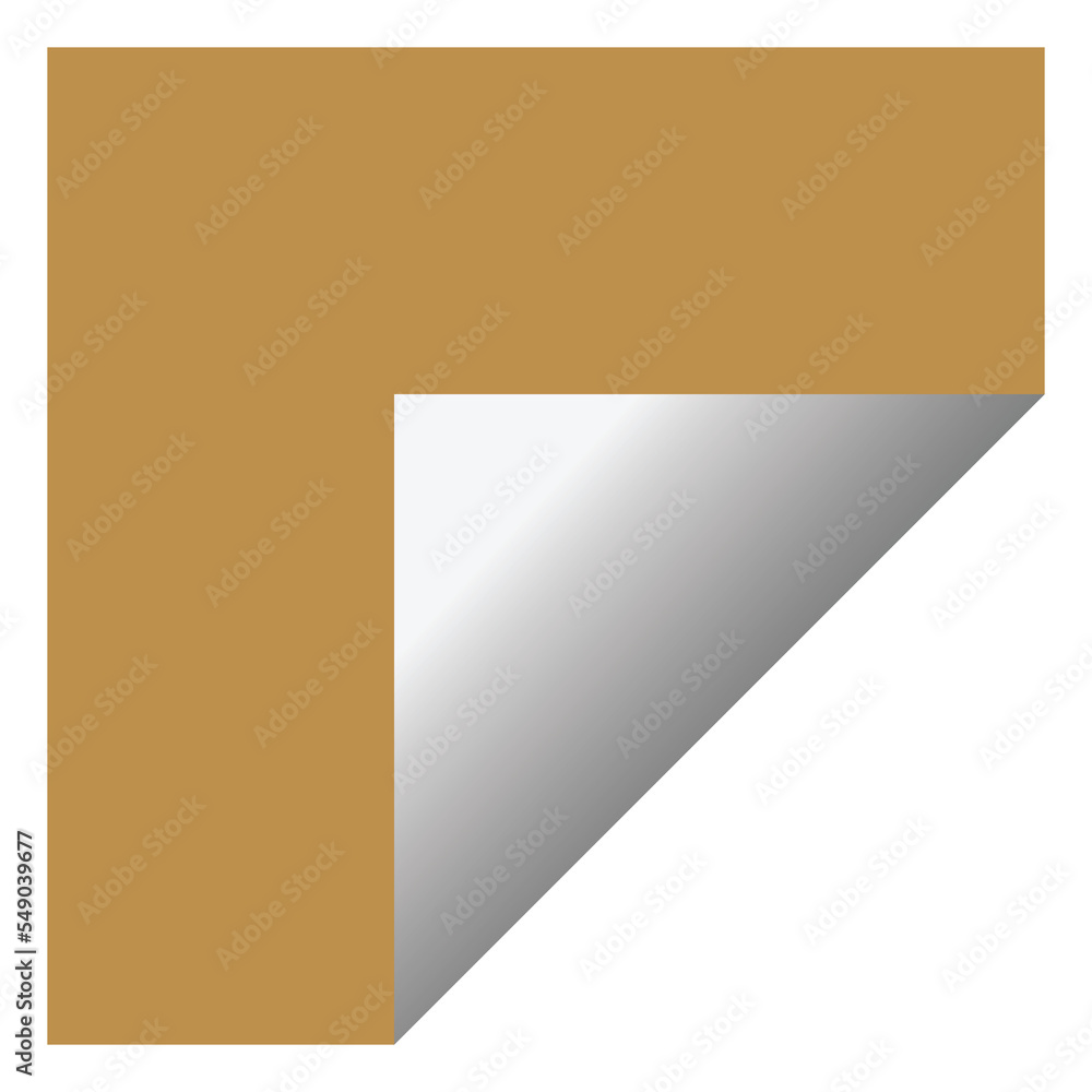 Gold Square Banner or Label