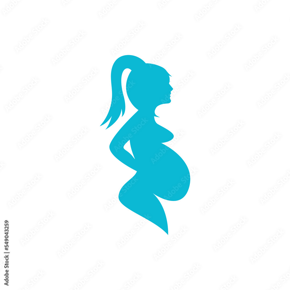 Pregnant template vector icon Pregnant template vector icon