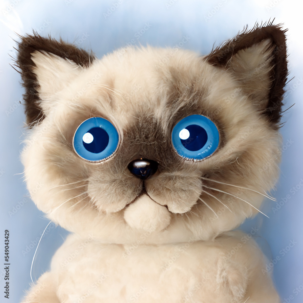 blue eyed cat, gen art