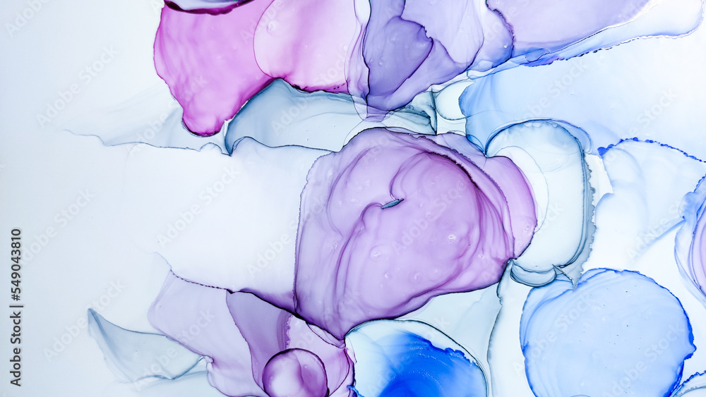 Obraz premium Alcohol ink. Pink Pattern. Sophisticated
