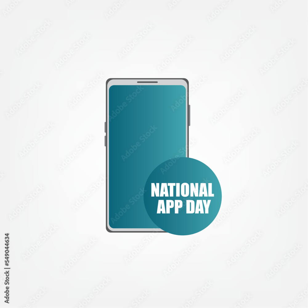 Vector Illustration of National App Day. Simple and Elegant Design Vector Illustration of National App Day. Simple and Elegant Design