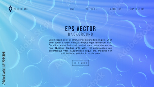 Coral Sea Under Water Web Design Abstract Background Lemonade EPS 10 Vector For Website, Landing Page, Home Page, Web Page, Web Template