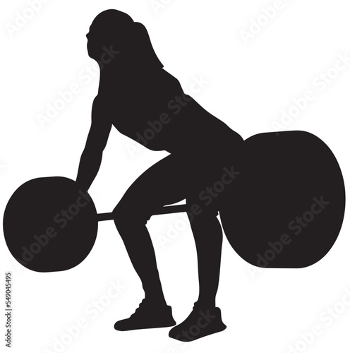 woman snatching barbell olympic lifting