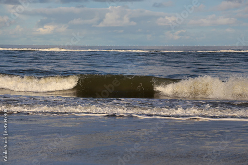 Strand an der Nordsee Insel Sylt im Herbst