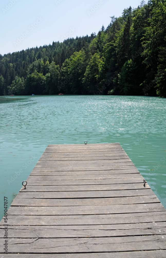 Fototapeta premium grundsee bei pottenstein