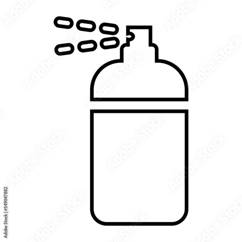 Bathroom amenity, hair conditioner, hair spray icon