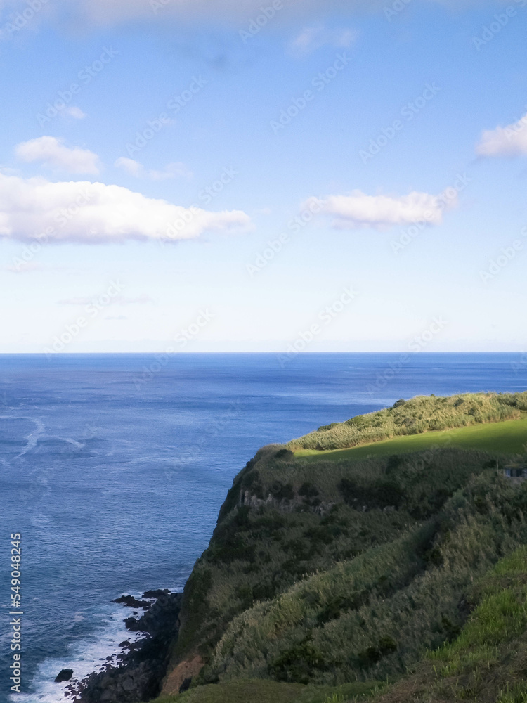 Coastal cliffs of Sao Miguel, Azores islands. Coastal cliffs of Sao Miguel, Azores islands.
