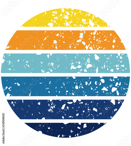 retro sunset vintage old design for background t-shirt, POD, book cover and other	 Print on demand retro sunset vintage