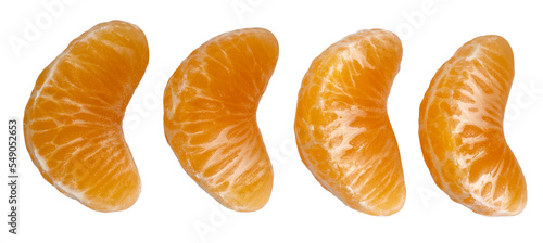 mandarine sur fond transparent