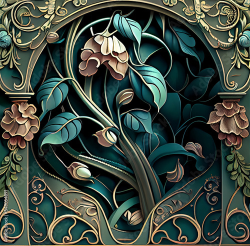 Art nouveau background