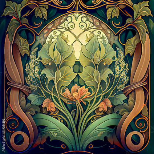 Art nouveau background
