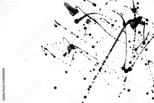 Detail of black ink on paper