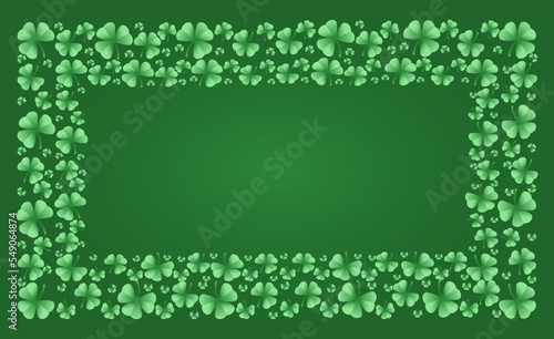  Frame with clover leaves