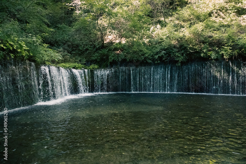 長野県軽井沢町の白糸の滝