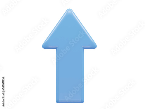 Arrow icon 3d rendering vector illustration