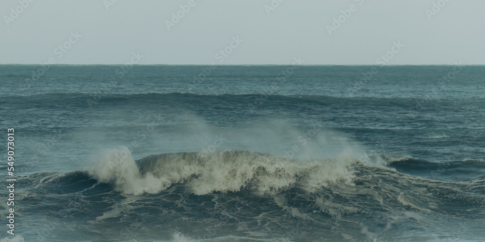 Fototapeta premium spray blowing from waves