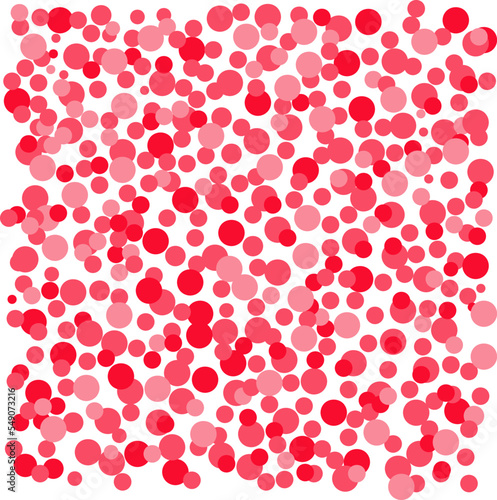 Colorful spotted background in red and pink colors