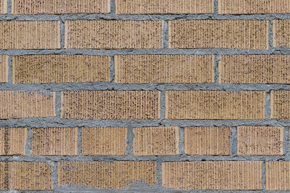 Obraz premium Old brown brick wall close up textured background