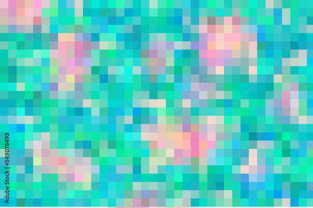 abstract pink and green pixel background