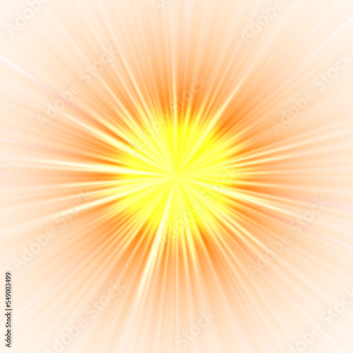 intensa esplosione di energia su sfondo trasparente - nucleo di una stella