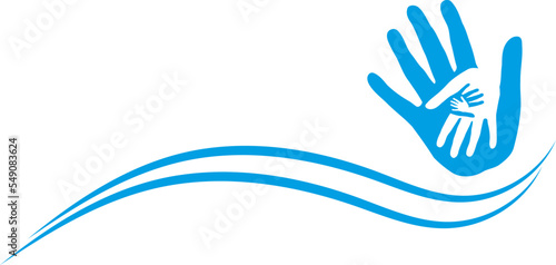 Hintergrund, Hände, Physiotherapie, Familie, Vektor