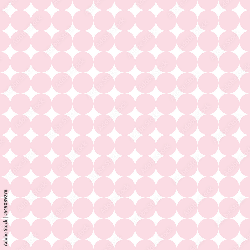 Cute seamless hand-drawn patterns. Stylish modern vector patterns with pink circles and dots. Funny Children's Repeating Pink Print