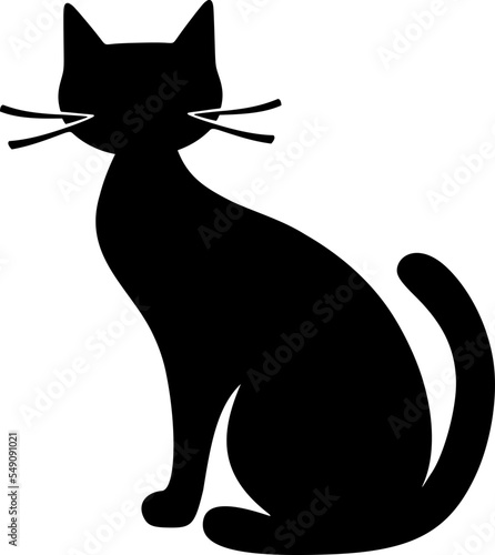 Black cat figure