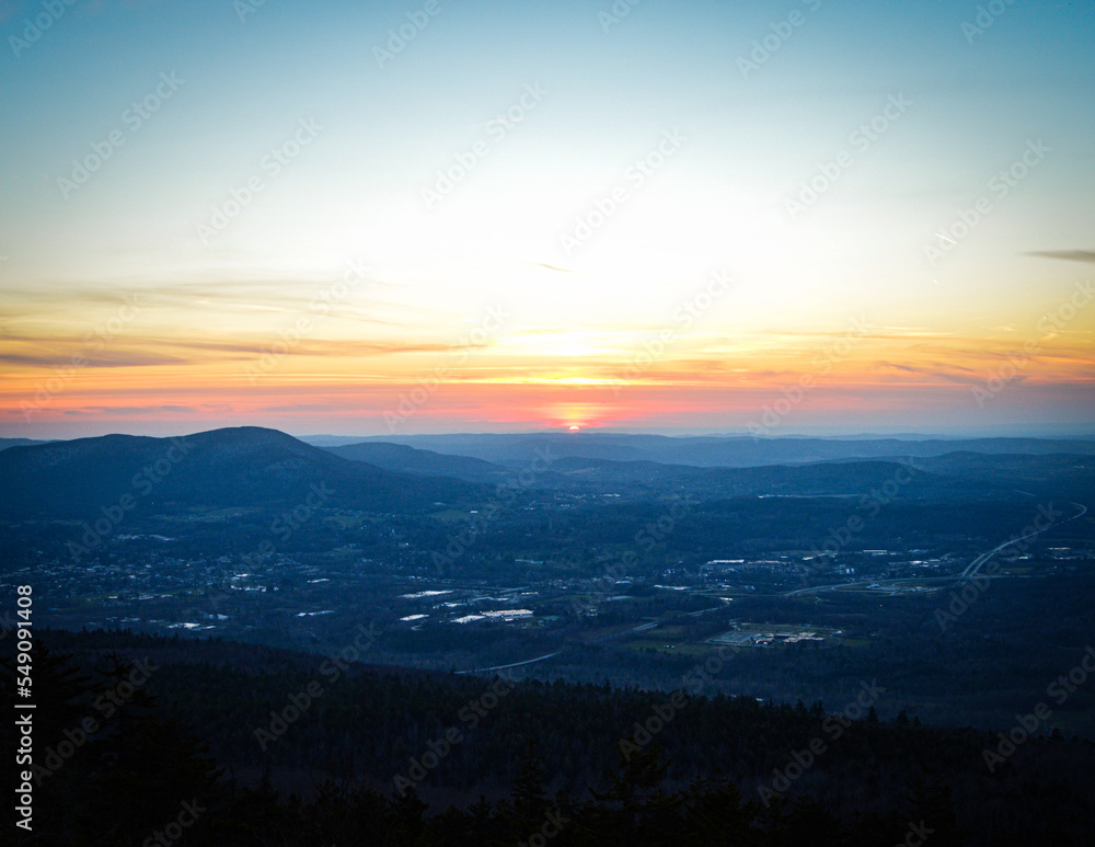 Sunset over Historic Town of Bennington Vermont
View from Bald Mountain
November 2022