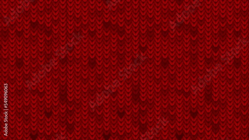 Bright red abstract knitted texture background. Seamless looping motion design. Video animation Ultra HD 4K 3840x2160 photo