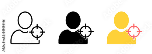Targeted Demographics - Carbon Icons. A professional, pixel-aligned icon. eps 10