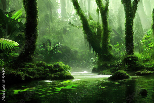 rain forest nature background