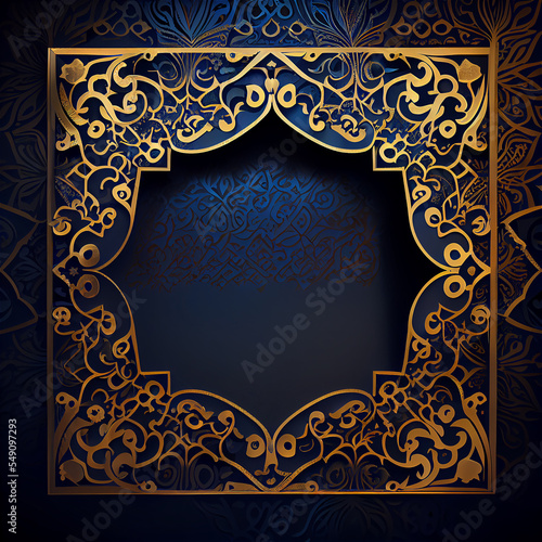 arabic background blue and ...